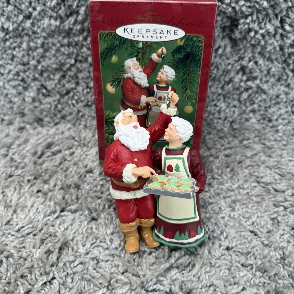 Hallmark Keepsake Santa Sneaks a Sweet Christmas Tree Ornament 2001 Cooking